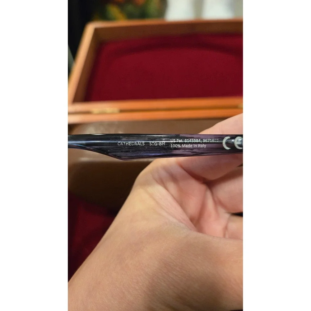 Maui Jim Cathedrals MJ782-03S STG-BH Eyeglass Frame Only 52-17-144 Italy Case
